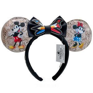 Disney Parks Mickey Minnie 100th Anniversary Sketchbook Ears Loungefly Headband